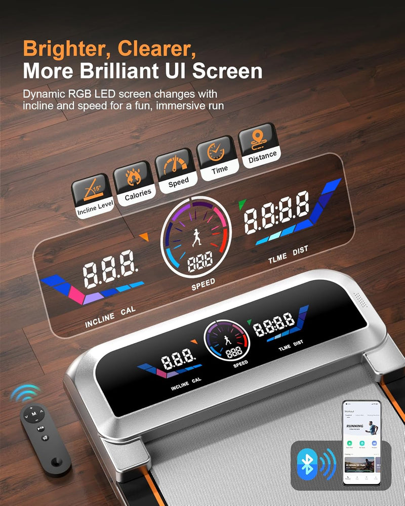 Load image into Gallery viewer, Rayspace 4-in-1 Walking Pad with 15% Auto Incline