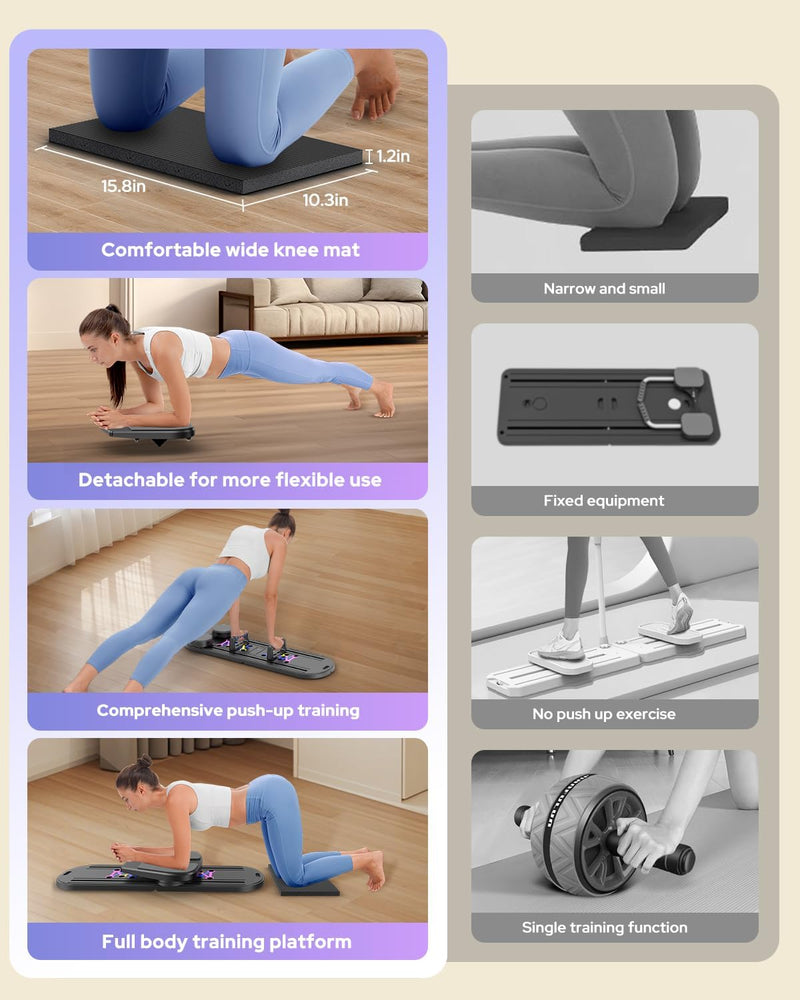 Load image into Gallery viewer, Pilates Board, Foldable Pilates Reformer Set 7 in 1 Multi-Purpose pilates equipment for Women Full Body Workouts at Home
