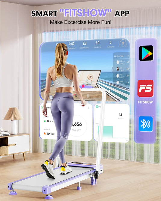 Walking Pad with 10% Incline, 3.5HP Lower Noise Than Other, Walking Pad Treadmill with Handle Bar