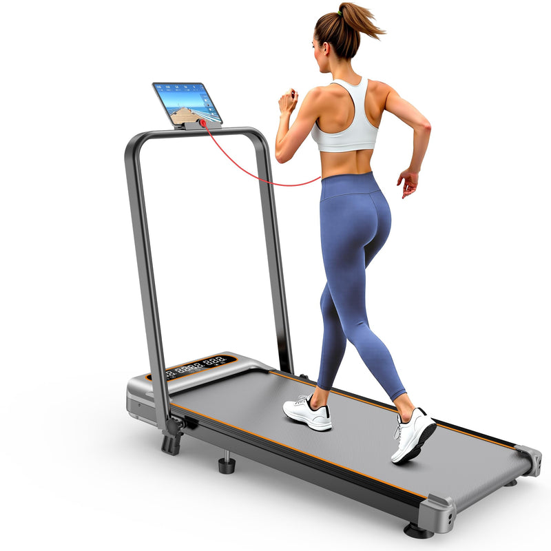 Load image into Gallery viewer, Walking Pad with 10% Incline, 3.5HP Lower Noise Than Other, Walking Pad Treadmill with Handle Bar
