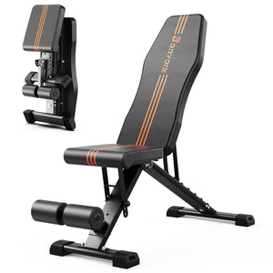800LBS Adjustable Weight Bench - Foldable Incline/Decline Bench for Home Gym - Rayspace