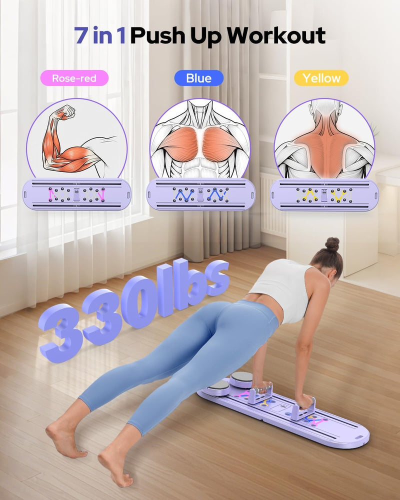 Load image into Gallery viewer, Pilates Board , Foldable Pilates Reformer Set 7 in 1 Multi - Purpose pilates equipment for Women Full Body Workouts at Home - Rayspace
