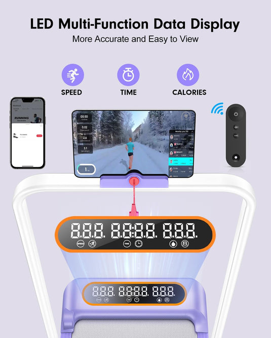 Walking Pad with 8% Incline , 3.5HP Lower Noise Than Other, Walking Pad Treadmill with Handle Bar, Portable Treadmills for Home - Rayspace