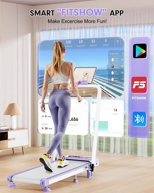 Walking Pad with 8% Incline , 3.5HP Lower Noise Than Other, Walking Pad Treadmill with Handle Bar, Portable Treadmills for Home - Rayspace