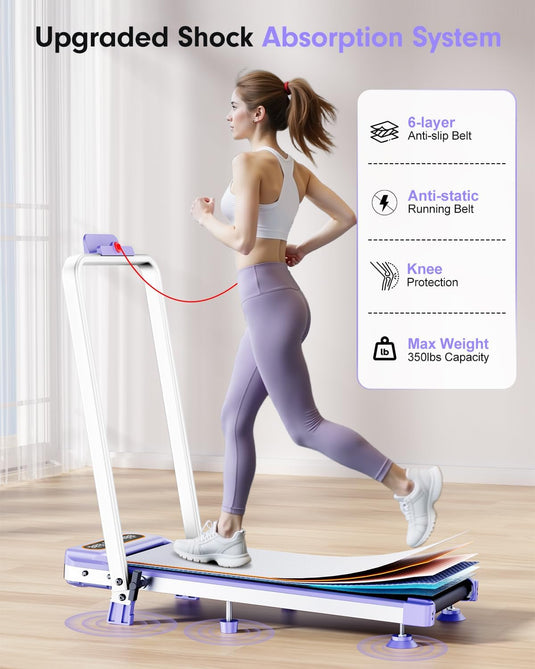 Walking Pad with 8% Incline , 3.5HP Lower Noise Than Other, Walking Pad Treadmill with Handle Bar, Portable Treadmills for Home - Rayspace