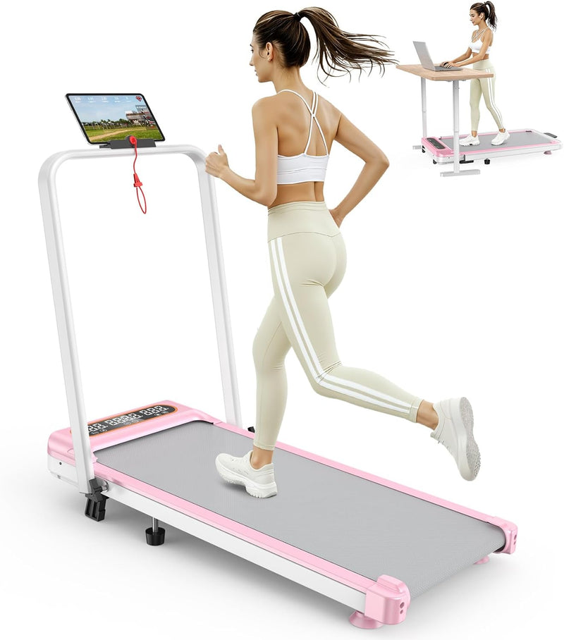 Load image into Gallery viewer, Walking Pad with 8% Incline , Upgrade 3.5HP Low Noise Treadmill with Handle Bar - Rayspace
